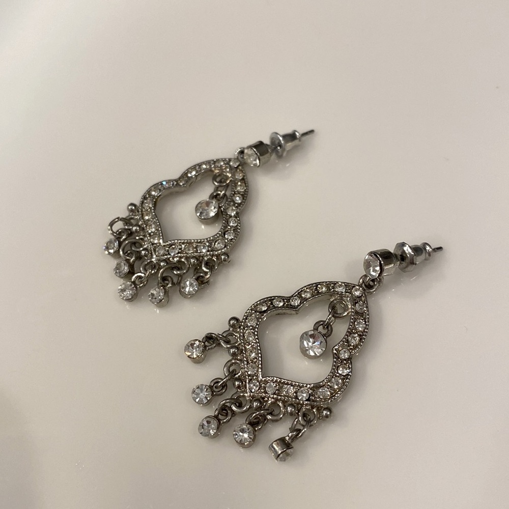 2 for $12 * Silver Chandelier Earrings